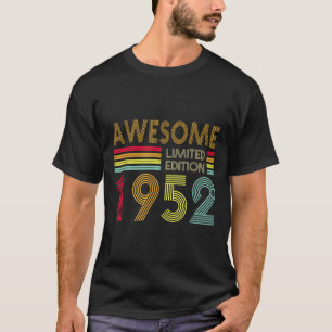 70 Years Old Retro Awesome 1952 Editon 70th Birth T-Shirt