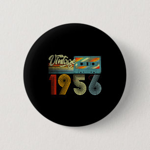 70 Years Old Vintage 1956 Cette Tape 70th Birthday 6 Cm Round Badge