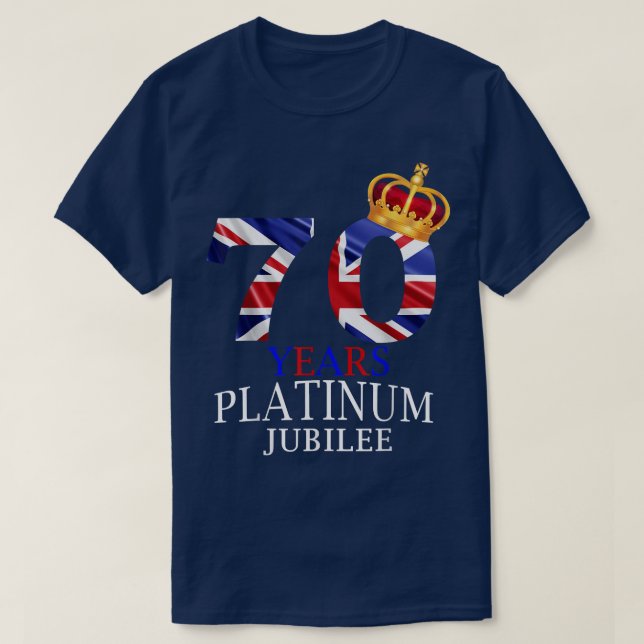 70 Years Platinum Jubilee 1952 2022 Queens Corgi U T-Shirt (Design Front)