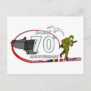 70ème anniversaire du Débarquement de Normandie Postcard