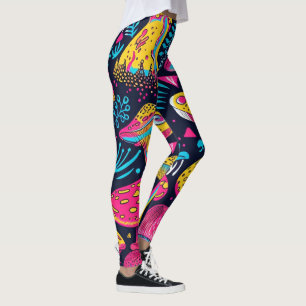 70s 60s Psychedelic Hippy Retro Hip Leggings