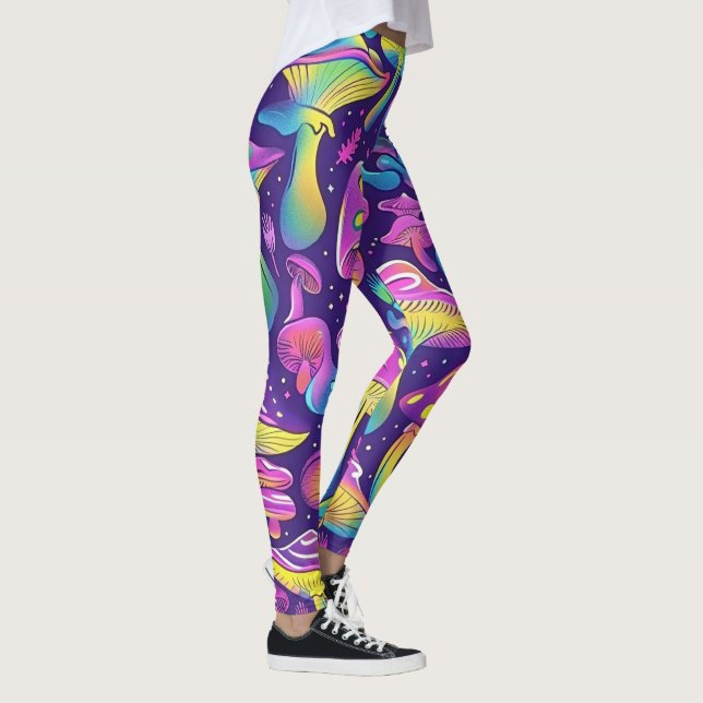 70s 60s Psychedelic Hippy Retro Hip Leggings (Right)