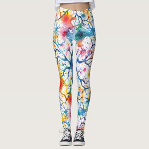 70s 60s Psychedelic Hippy Retro Hip Leggings