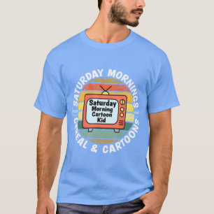 70s 80s 90s Saturday Mornings Cereal retro T-Shirt