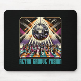 70s 80s Disco Retro Groove Fusion Funky 1970s Disc Mouse Mat