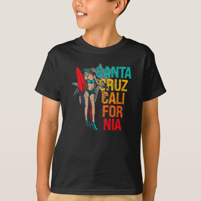 70s 80s in California city Santa Cruz Surfing T-Shirt (Front)