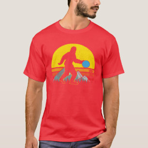 70s 80s Inspired Sasquatch Lover Disc Golf vintage T-Shirt