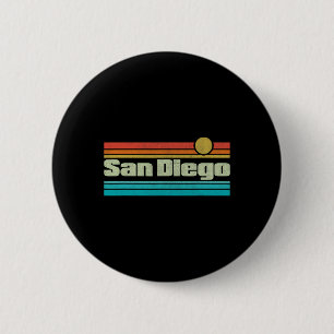 70s 80s Surfing California Ca San Diego 6 Cm Round Badge