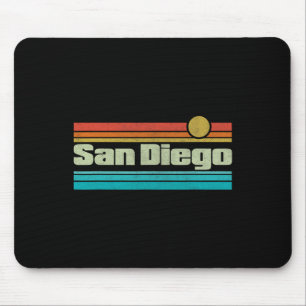 70s 80s Surfing California Ca San Diego Mouse Mat