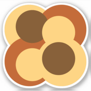 70s Abstract Geometric Circular Shapes