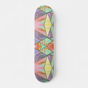 70S Boho Marble Vibes Skateboard