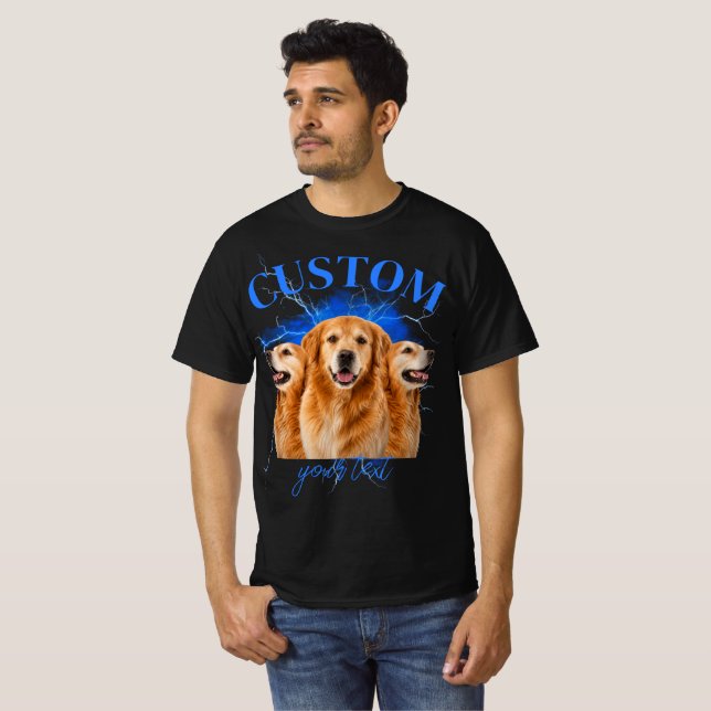 70's bootleg rap tee custom photo T-Shirt (Front Full)