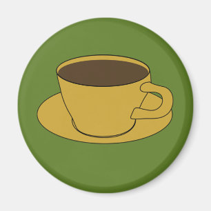 70's Coffee Cup refrigerator magnet