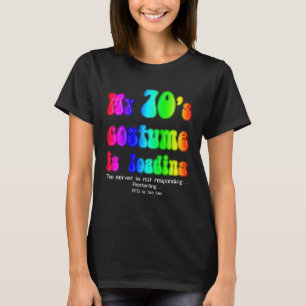 70s Costume Halloween Rainbow Vintage 1970s Party T-Shirt