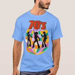 70s Costume Hippie Disco Dancing Funny Groovy  T-Shirt