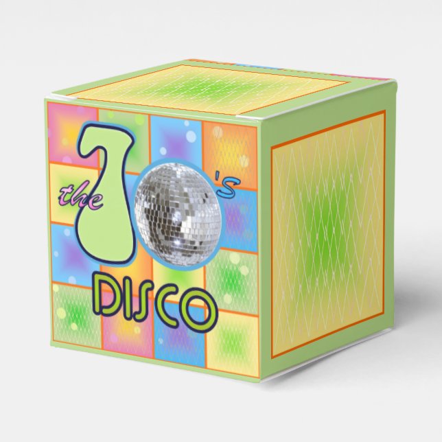 70s Disco Favour Box (Front Side)