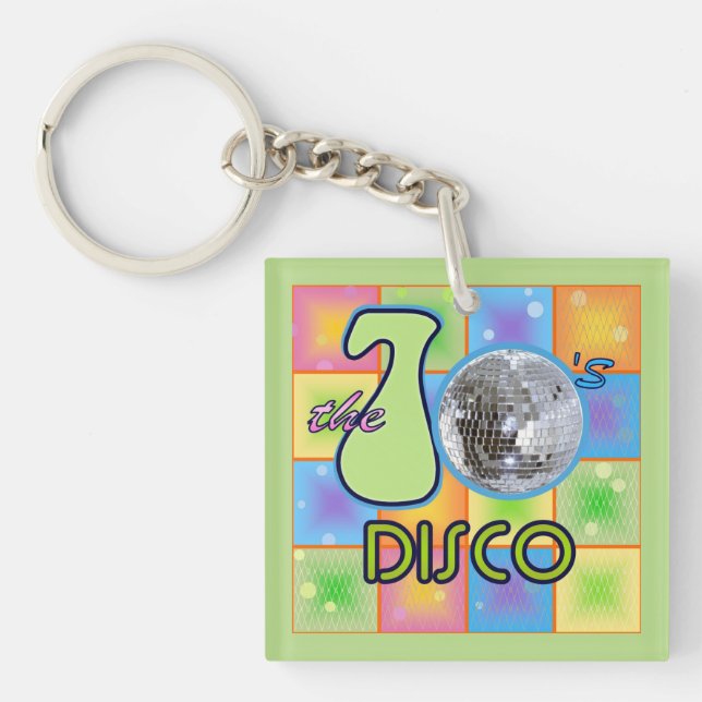 70s Disco Key Ring (Front)