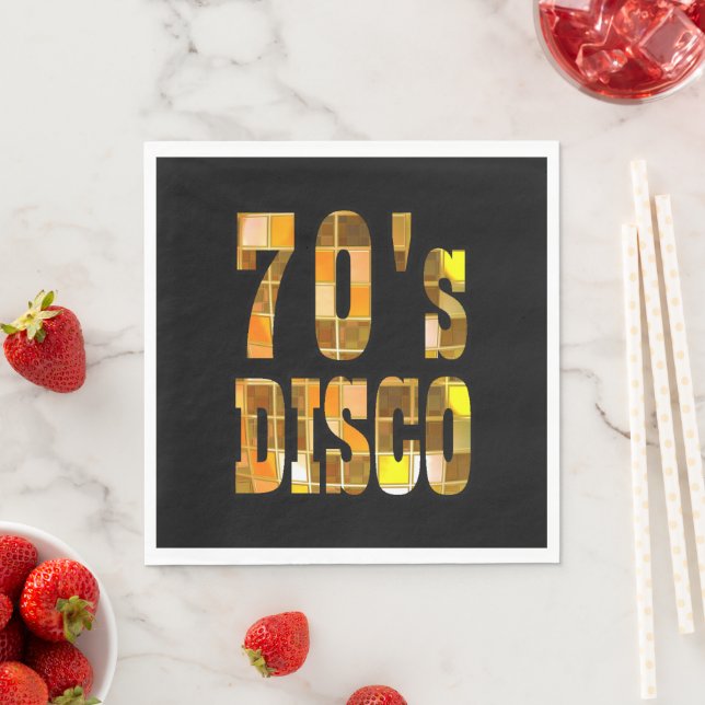 70s Disco Party Napkins (Insitu)