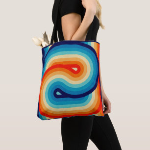 70s Double Wave Tote Bag