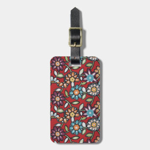 70's flower power tag