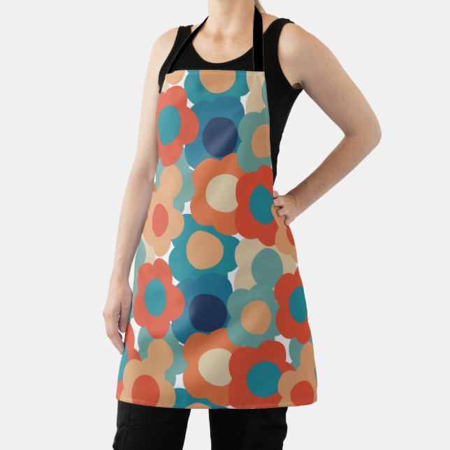 70s Flowers  Apron (Insitu)