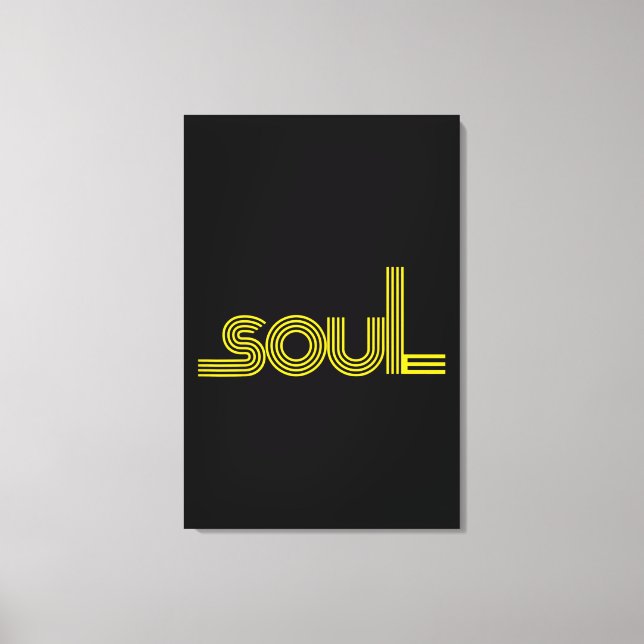 70s Funk Afro Soul Boogie Dance Love Train Canvas Print (Front)