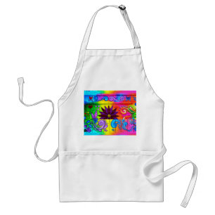 70's groovy hippie apron