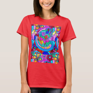 70's hippie-style love t-shirt