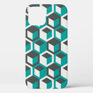 70s inspired abstract retro geometric seamless pat iPhone 12 case