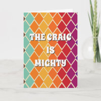 70s inspired irish The craic is mighty Poster