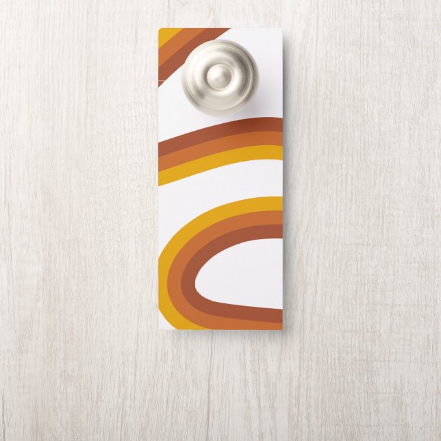 70s inspired service door hanger (On Knob)