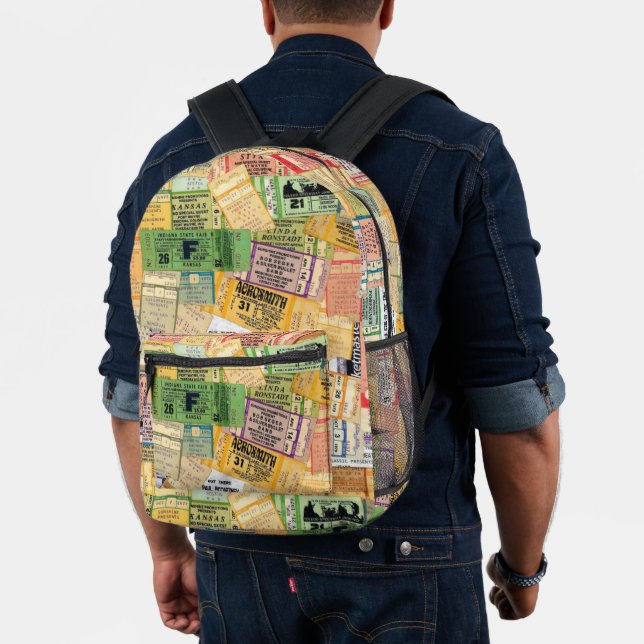 70s Music Concert Tickets Backpack (Insitu (Model))