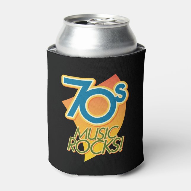 70s Music Rocks! Can Cooler (Can Front)