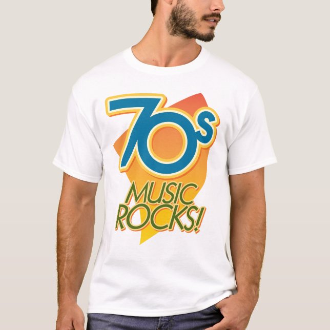 70s Music Rocks! T-Shirt (Front)