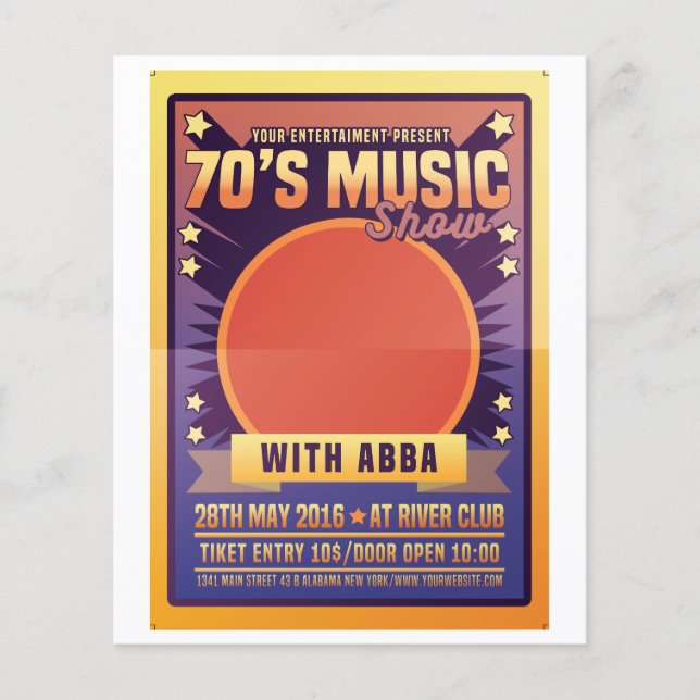 70's Music show Flyer (Front)