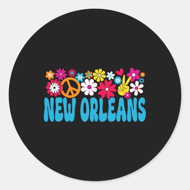 70s New Orleans  Classic Round Sticker (Front)