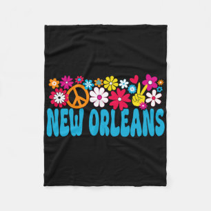 70s New Orleans  Fleece Blanket