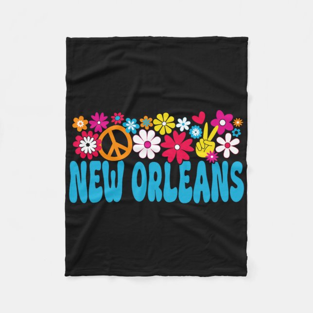 70s New Orleans  Fleece Blanket (Front)