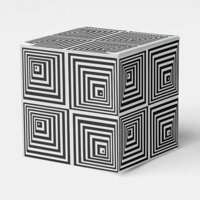 70s Op Art Favour Box (Front Side)