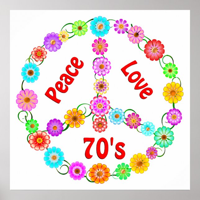 70s Peace Love Poster (Front)