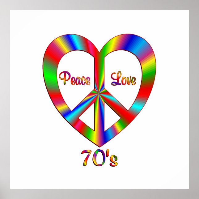 70s Peace Love Poster (Front)