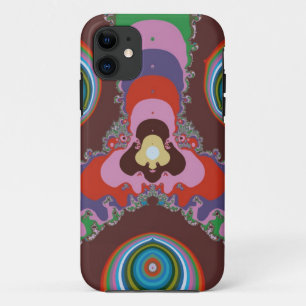 70s Psychedelic Pattern Retro Art iPhone 11 Case