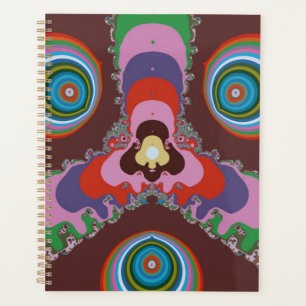 70s Psychedelic Pattern Retro Art Planner