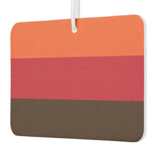 70s Retro 3 Striped Vintage Colour Pattern Car Air Freshener