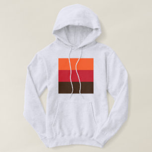 70s Retro 3 Striped Vintage Colour Pattern Hoodie