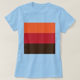 70s Retro 3 Striped Vintage Colour Pattern T-Shirt