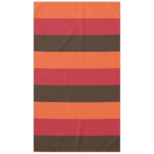70s Retro 3 Striped Vintage Colour Pattern Tablecloth