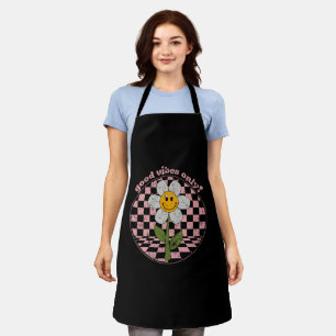 70's Retro Daisy   Good Vibes Only Apron