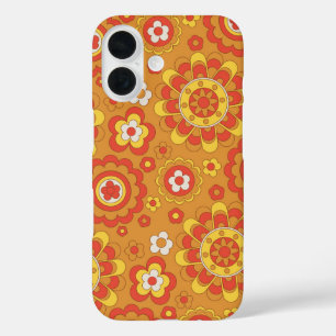 70s Retro Floral iPhone 16 Case