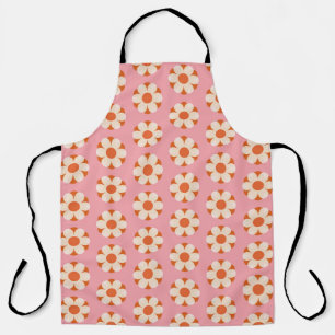 70s Retro flower power pattern backgroundretro, 70 Apron